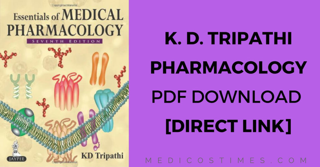 KD Tripathi Pharmacology Ebook PDF Download