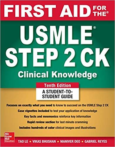 First Aid for the USMLE Step 2 CK PDF 10th Edition