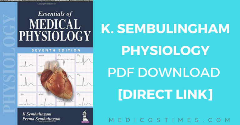 Essentials Of Medical Physiology K. Sembulingam PDF Download [Direct ...