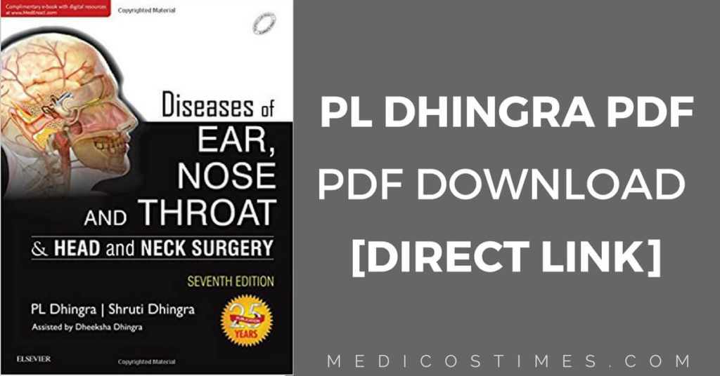 Dhingra Ent Pdf Book Free Download Direct Link Medicos Times