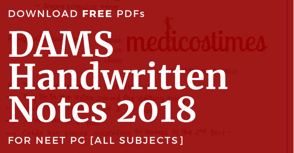 Dams Handwritten Notes 18 Pdf Free Download Direct Links Medicos Times